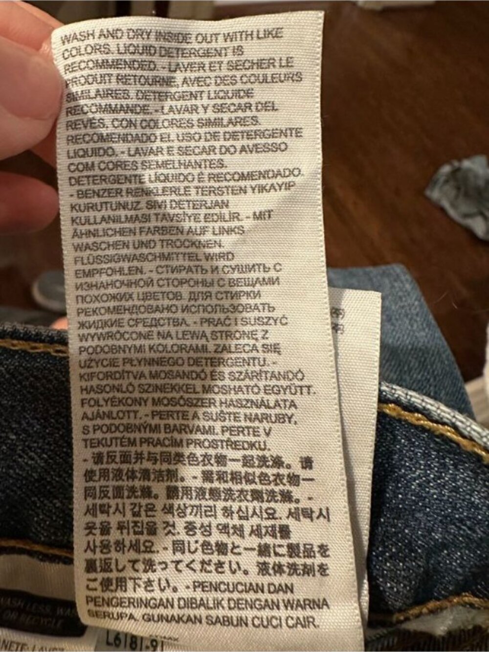 Levi’s 569 Loose Straight Jeans Men’s 32x30 Measures 34x29 Faded Blue Denim 2013 - Picture 14 of 15